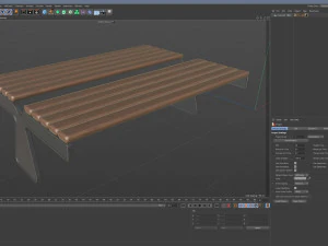 City Bench 14 3D Model