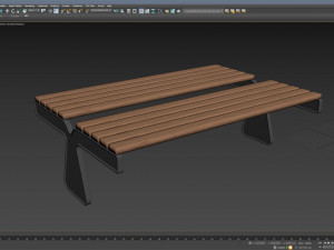 City Bench 14 3D 模型