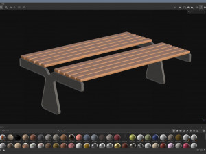 City Bench 14 3D 模型