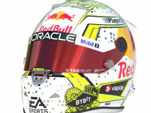 F1 Max Verstappen Helmet Las Vegas 2023 3D Model