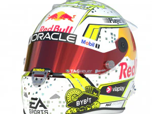Casco F1 Max Verstappen Las Vegas 2023 Modelo 3D