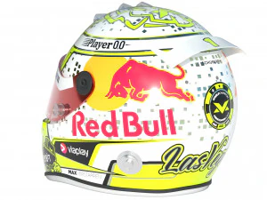 Capacete F1 Max Verstappen Las Vegas 2023 Modelo 3D