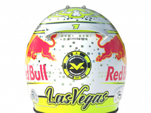 F1 Max Verstappen Helmet Las Vegas 2023 3D-Modell