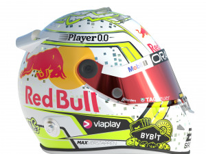 F1 Max Verstappen Helmet Las Vegas 2023 3D-Modell