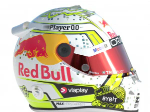 Capacete F1 Max Verstappen Las Vegas 2023 Modelo 3D
