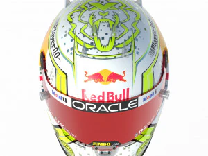 Capacete F1 Max Verstappen Las Vegas 2023 Modelo 3D
