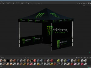 텐트 3D 모델