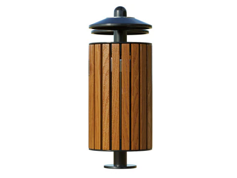 Outdoor Trash Bins 01 3D Model