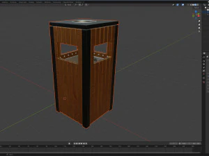 Outdoor Trash Bins 03 3D Model