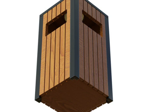 Outdoor Trash Bins 03 3D Model