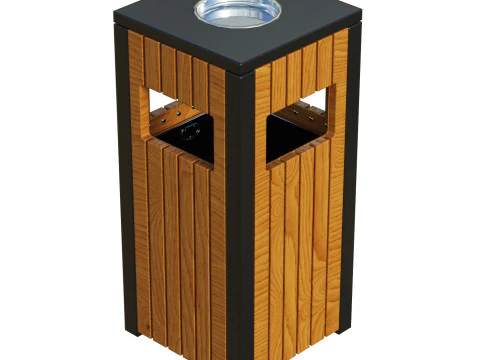 Outdoor Trash Bins 03 3D Model