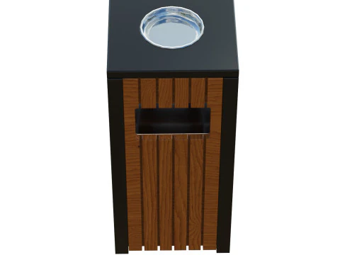 Outdoor Trash Bins 03 3D Model