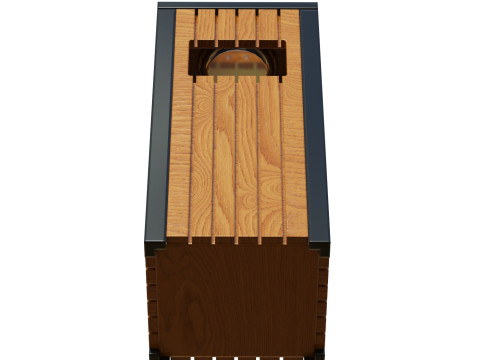 Outdoor Trash Bins 03 3Dモデル