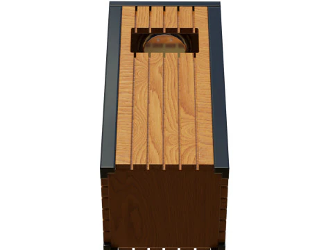 Outdoor Trash Bins 03 3D Model