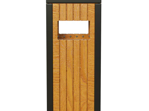 Outdoor Trash Bins 03 3D Model