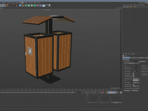 Outdoor Trash Bins 04 Model 3D