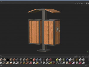 Outdoor Trash Bins 04 Model 3D