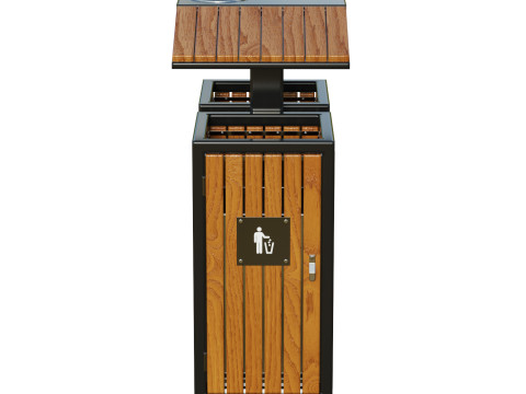 Outdoor Trash Bins 04 Model 3D