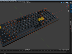 Keychron Q5 Gateron Red 3D Модель