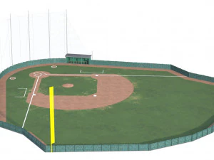 Baseball Field 3D Model