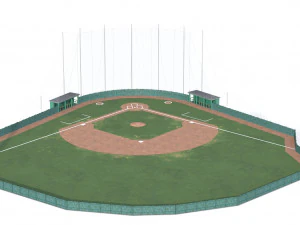 Baseball Field 3D Model