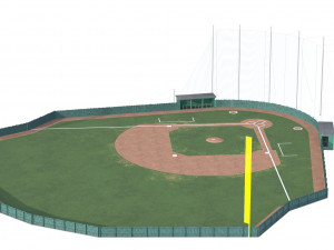 Baseball Field 3D Model