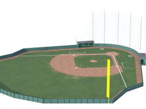 Baseball Field 3D Model