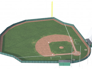 Baseball Field 3D Model