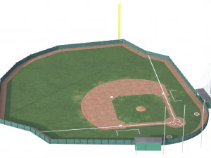 Baseball Field 3D Model