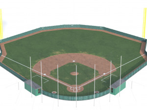Baseball Field 3D Model