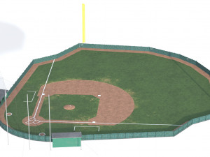 Baseball Field 3D Model