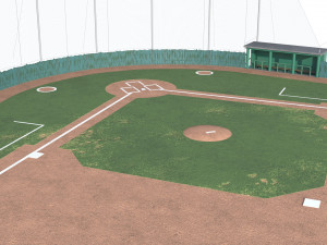 Baseball Field 3D Model