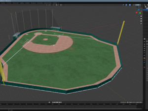 Baseball Field 3D Model