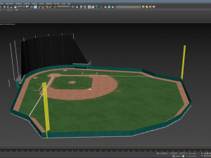 Baseball Field 3D Model