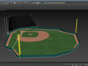 Baseball Field 3D Model
