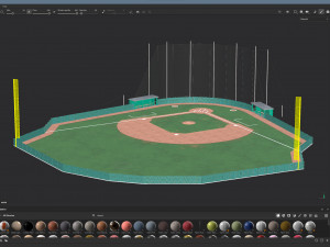 Baseball Field 3D Model