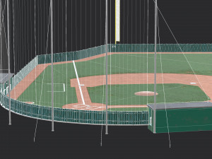 Baseball Field 3D Model