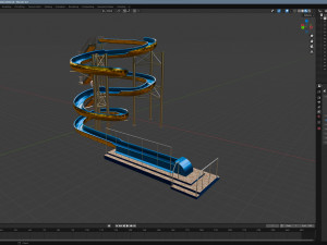 Water Slide 04 3D Model