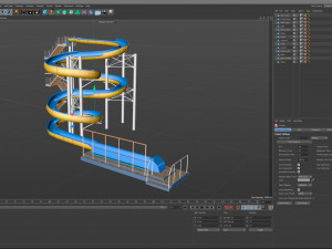 Water Slide 04 3D Model