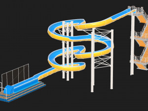 Water Slide 04 3D Model