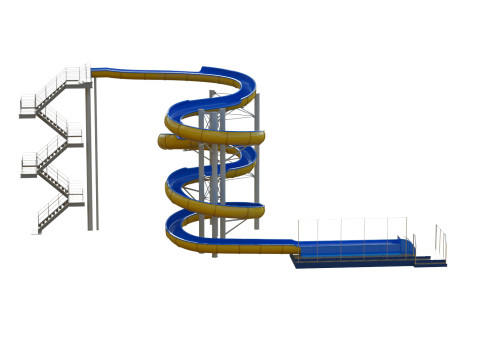 Water Slide 04 3D Model