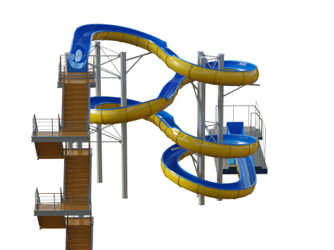 Water Slide 04 3D Model