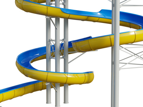 Water Slide 04 3D Model