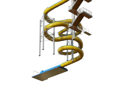 Water Slide 04 3D Model