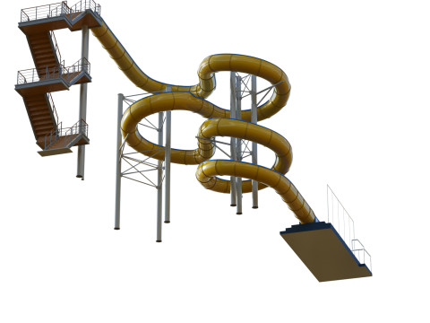 Water Slide 04 3D Model