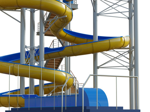 Water Slide 04 3D Model