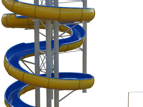 Water Slide 04 3D Model