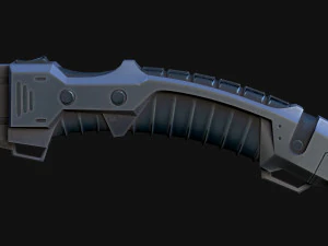 Cyberpunk Kukri Knife 3D Model