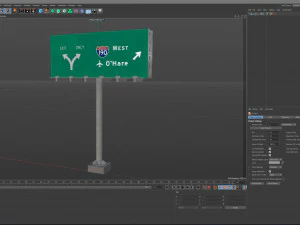 Highway Sign 01 3D Model