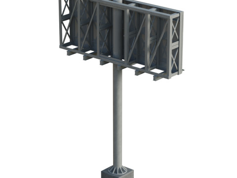 Highway Sign 01 3D Model